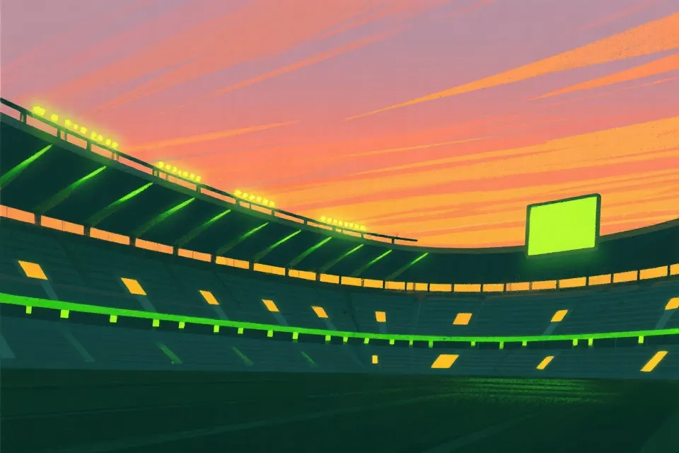 小组赛观赛氛围示意图